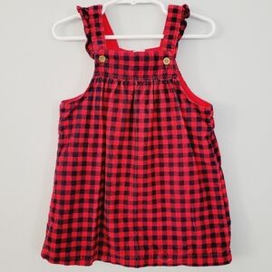 4/20 Light corduroy plaid dress size 24 months